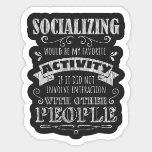 Socializing Sticker